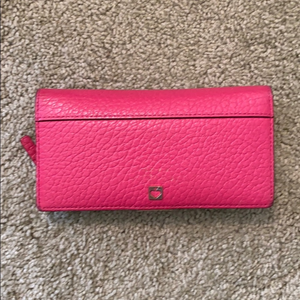 Kate Spade hot pink wallet